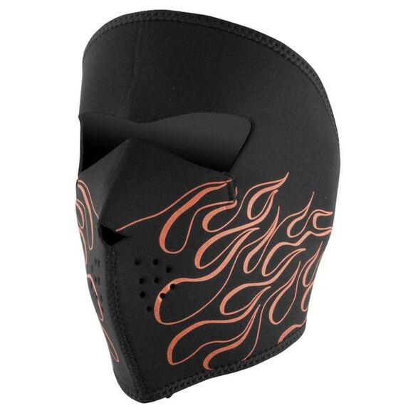 ZANheadgear Flame Neoprene Full Face Mask Black One Size - Picture 1 of 8